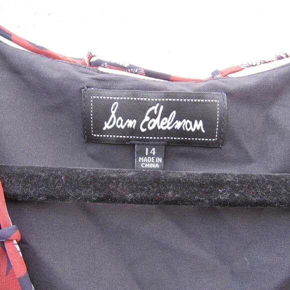 Sam Edelman Rust Fanciful Flower Midi Sleeve Maxi Dress - Picture 4 of 11